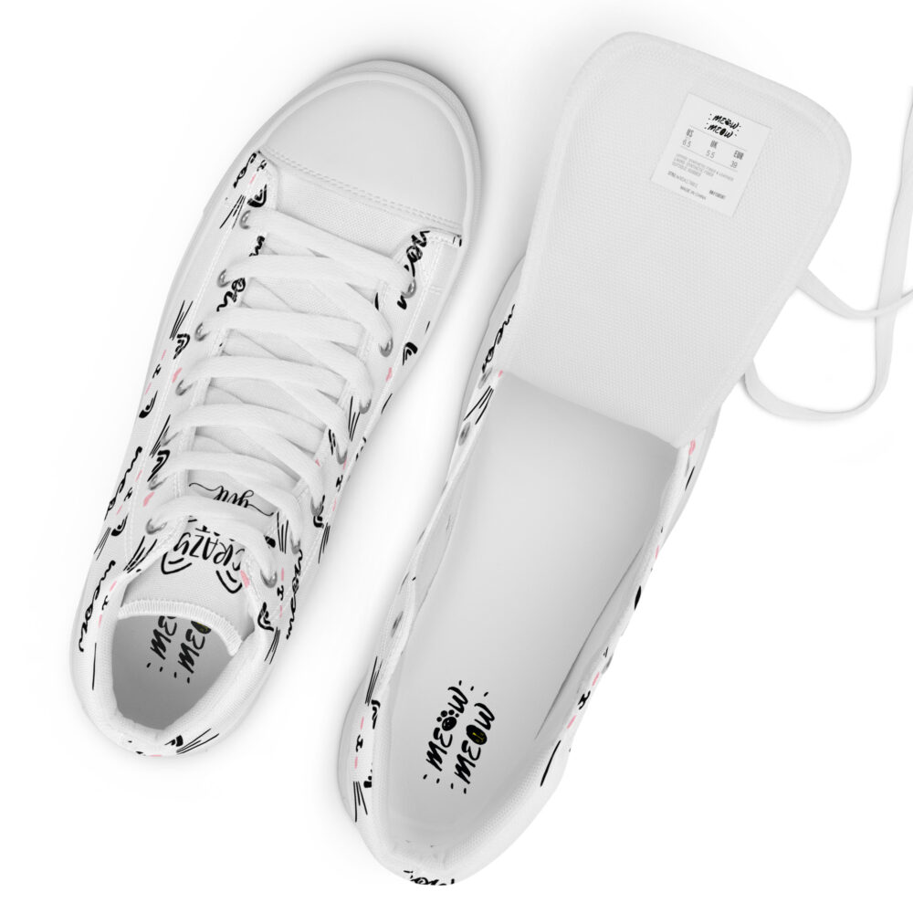 Meow - Sneakers alte in tela da donna - immagine 21