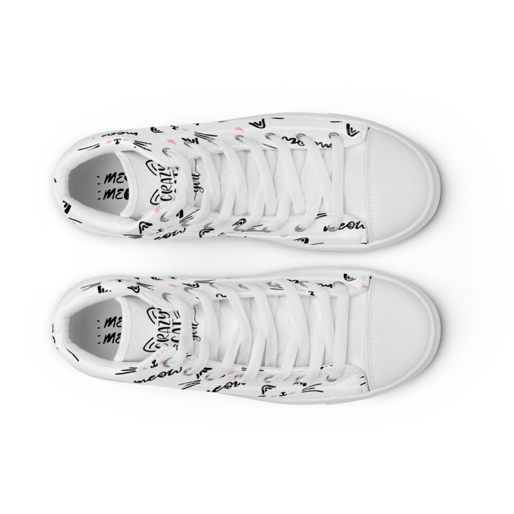 Meow - Sneakers alte in tela da donna - immagine 43