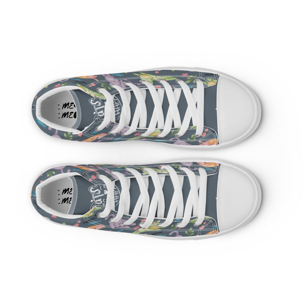 Garden Cats - Sneakers alte in tela da donna - immagine 43