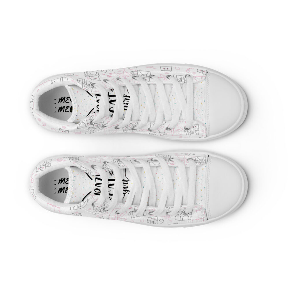 Winters Cozy Cats - Sneakers alte in tela da donna - immagine 43