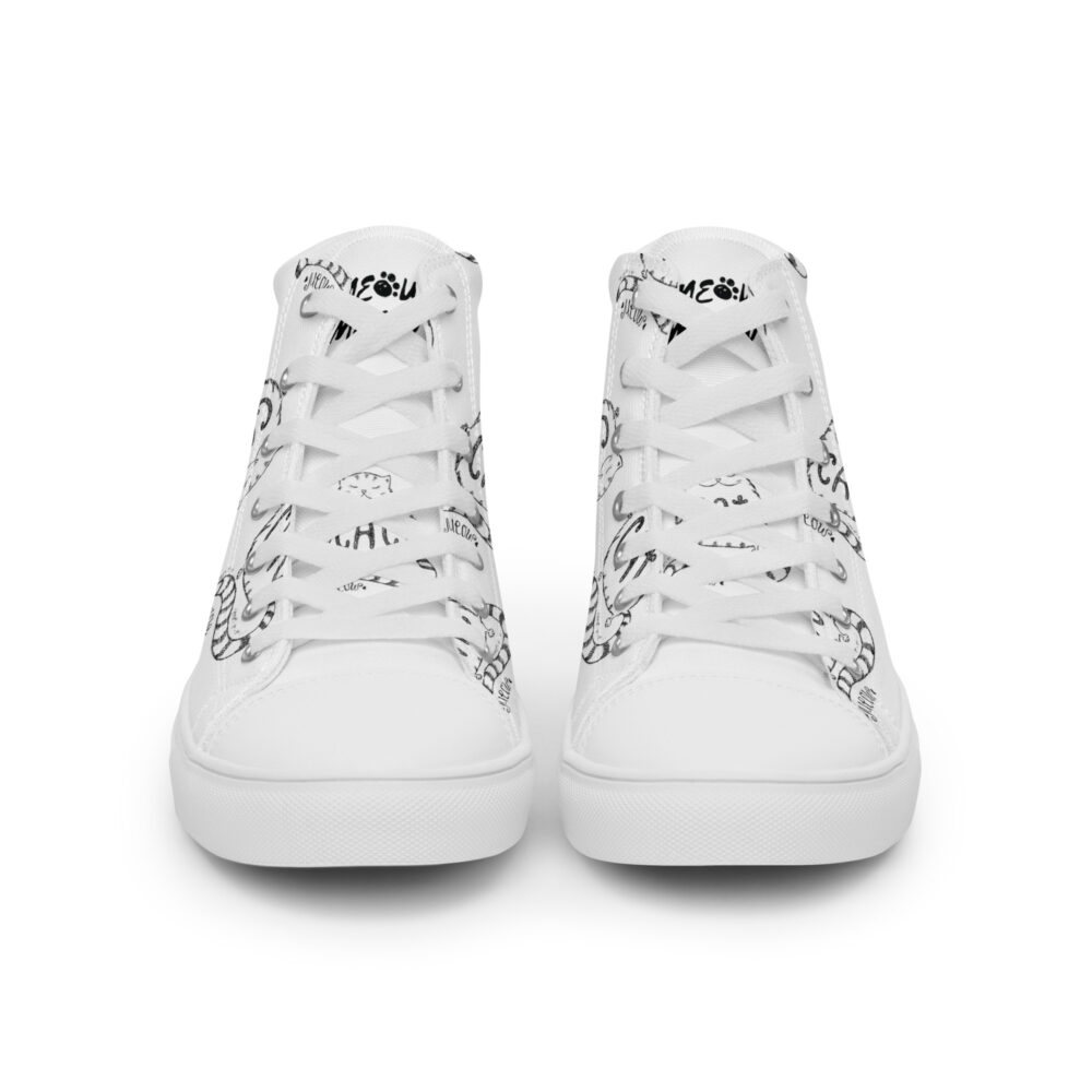 Cat Sketch - Sneakers alte in tela da donna - immagine 42