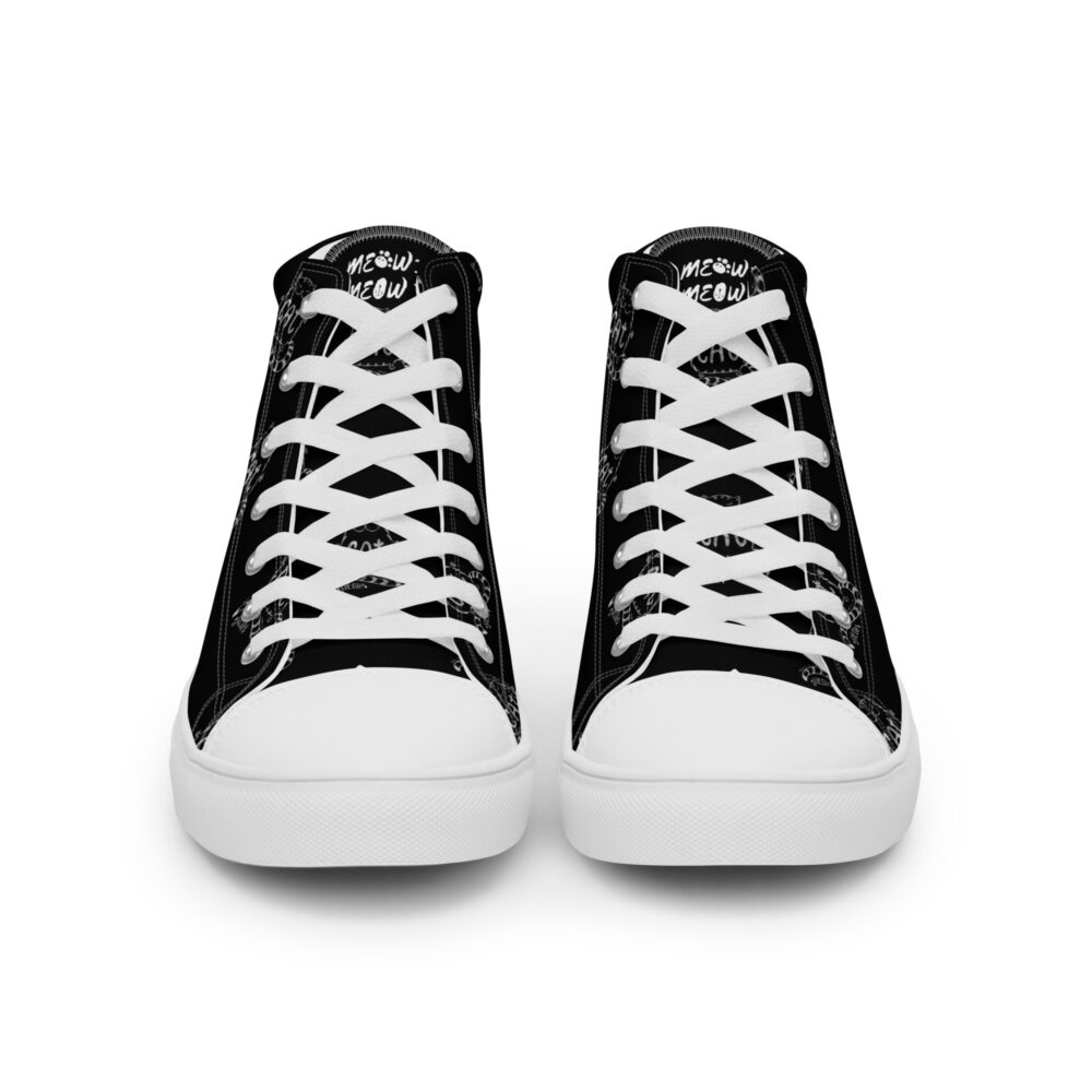 Meow Cat - Sneakers alte in tela da donna - immagine 42