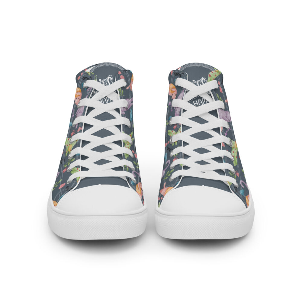 Garden Cats - Sneakers alte in tela da donna - immagine 42