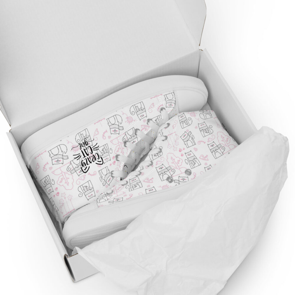 Winters Cozy Cats - Sneakers alte in tela da donna - immagine 25
