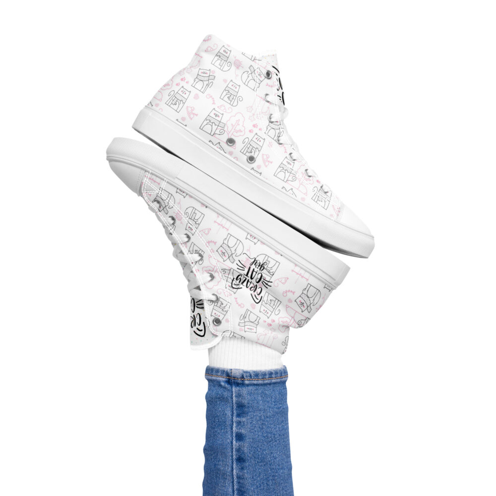 Winters Cozy Cats - Sneakers alte in tela da donna - immagine 18