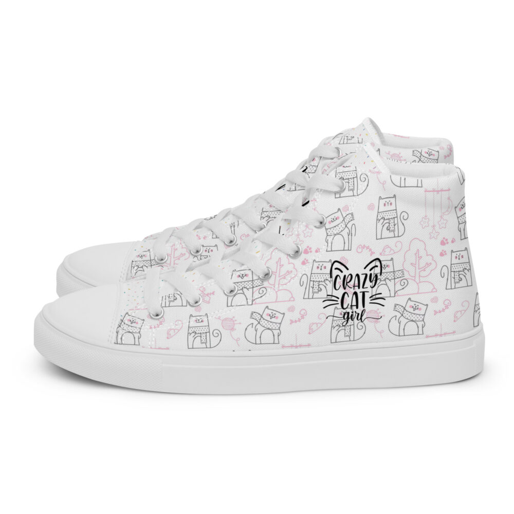 Winters Cozy Cats - Sneakers alte in tela da donna - immagine 38
