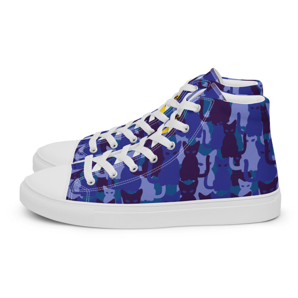 Night Sky Cats High - Sneakers alte in tela da donna - immagine 34