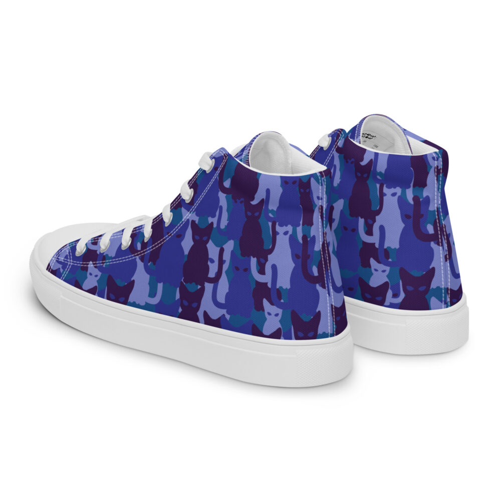 Night Sky Cats High - Sneakers alte in tela da donna - immagine 36