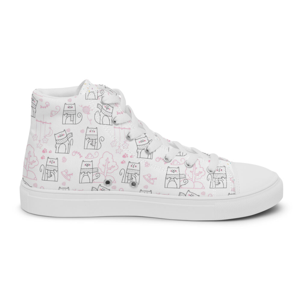 Winters Cozy Cats - Sneakers alte in tela da donna - immagine 29