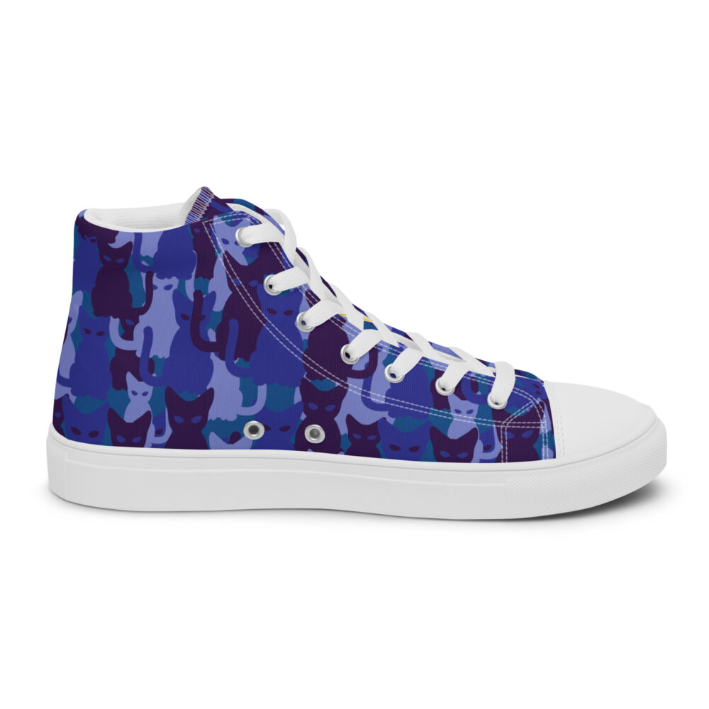 Night Sky Cats High - Sneakers alte in tela da donna - immagine 23