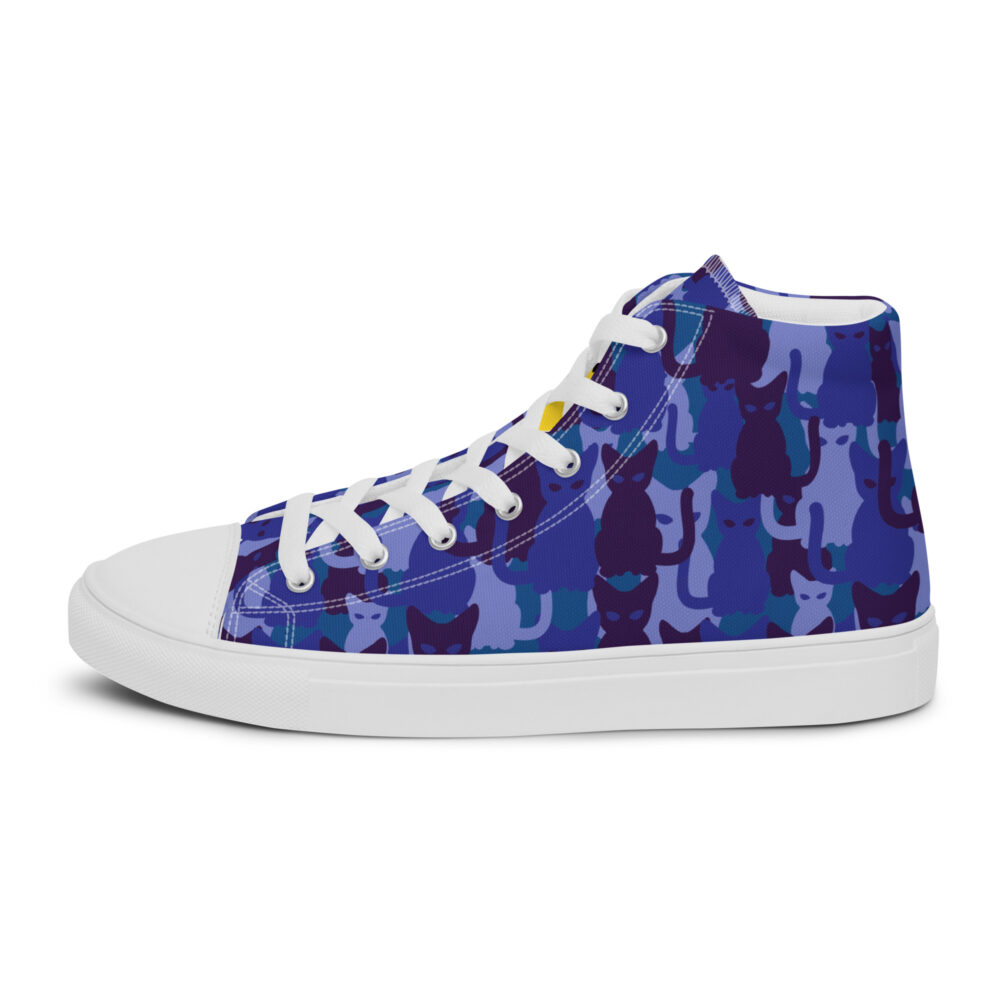 Night Sky Cats High - Sneakers alte in tela da donna - immagine 22