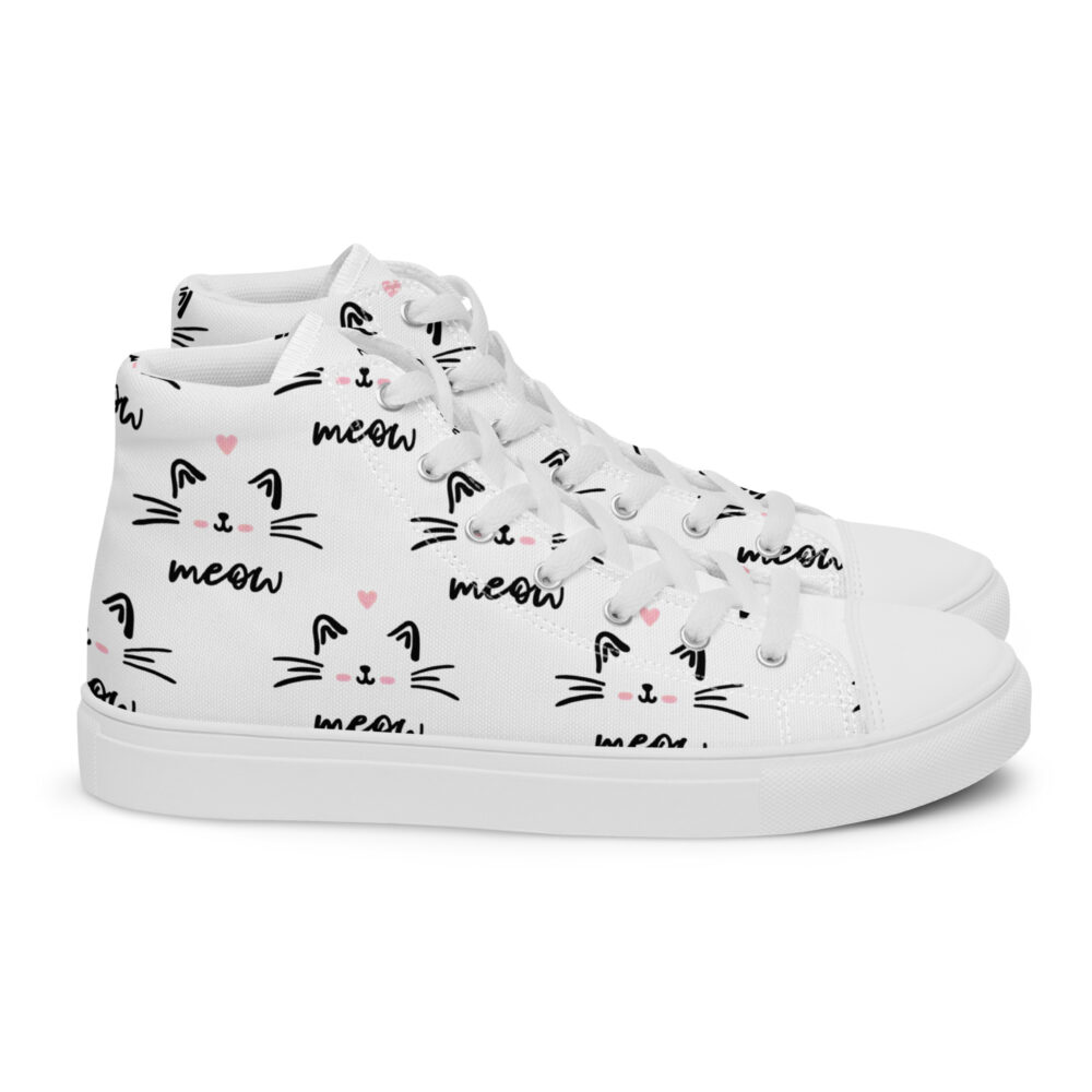 Meow - Sneakers alte in tela da donna - immagine 44