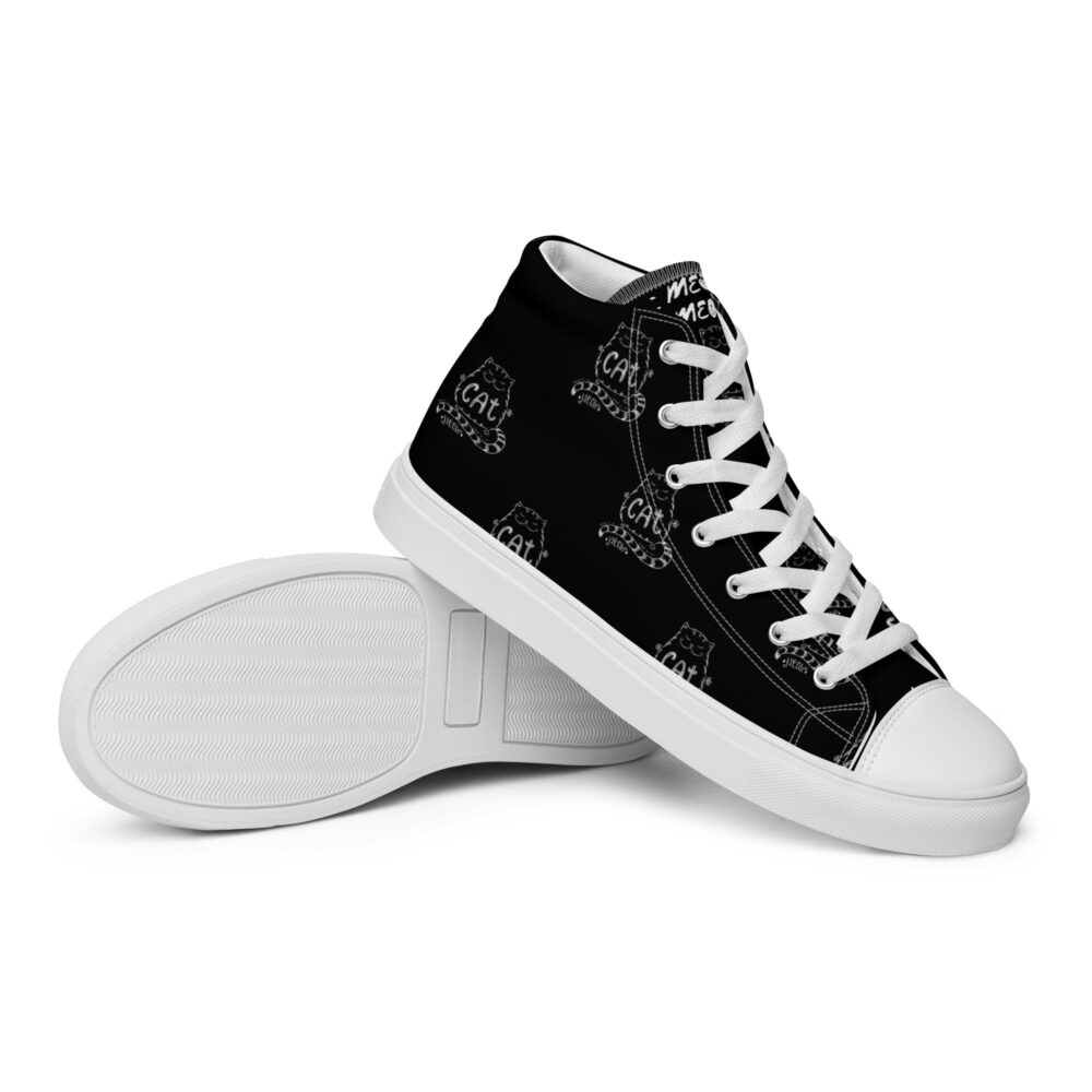 Meow Cat - Sneakers alte in tela da donna - immagine 20