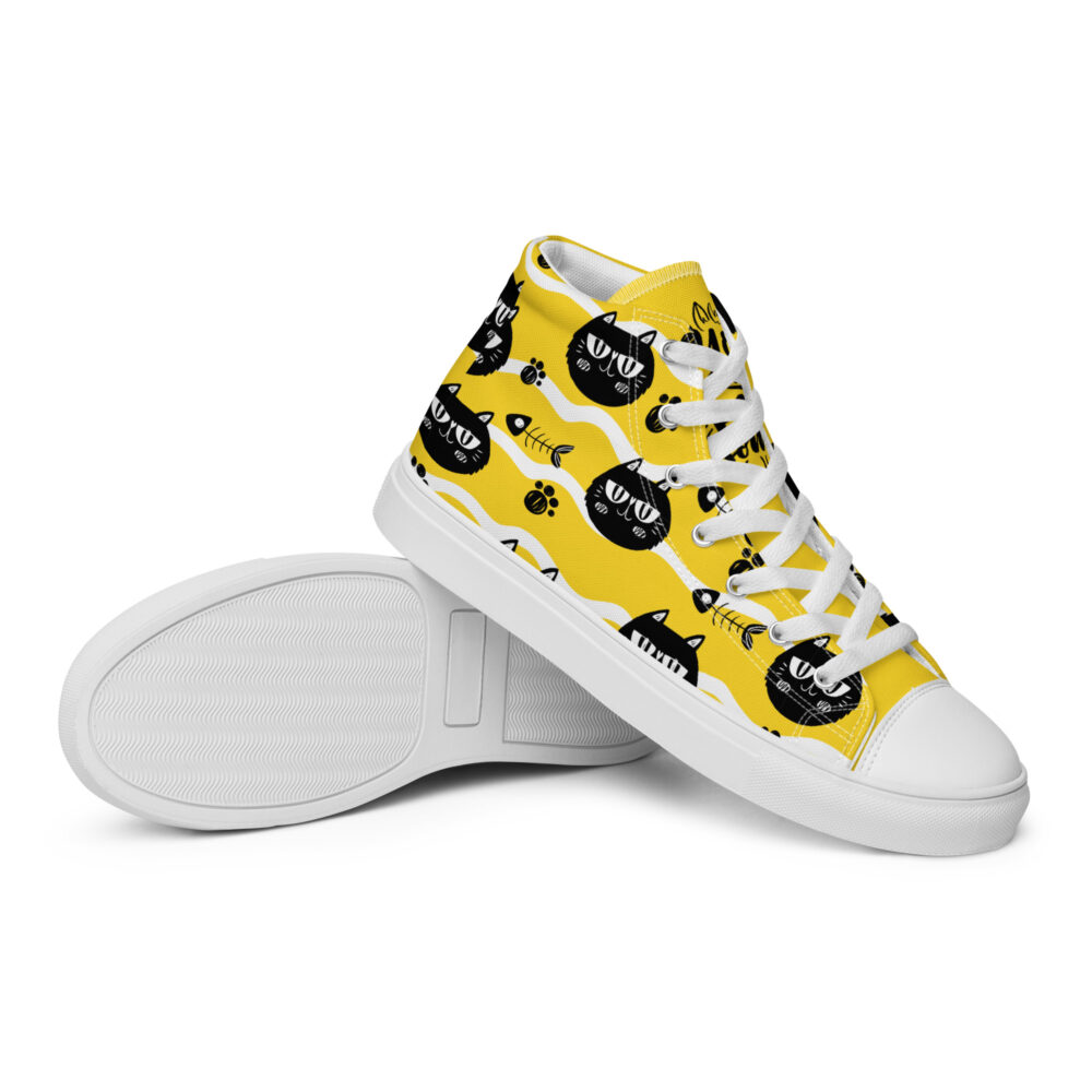 Cool Black Cats - Sneakers alte in tela da donna - immagine 20