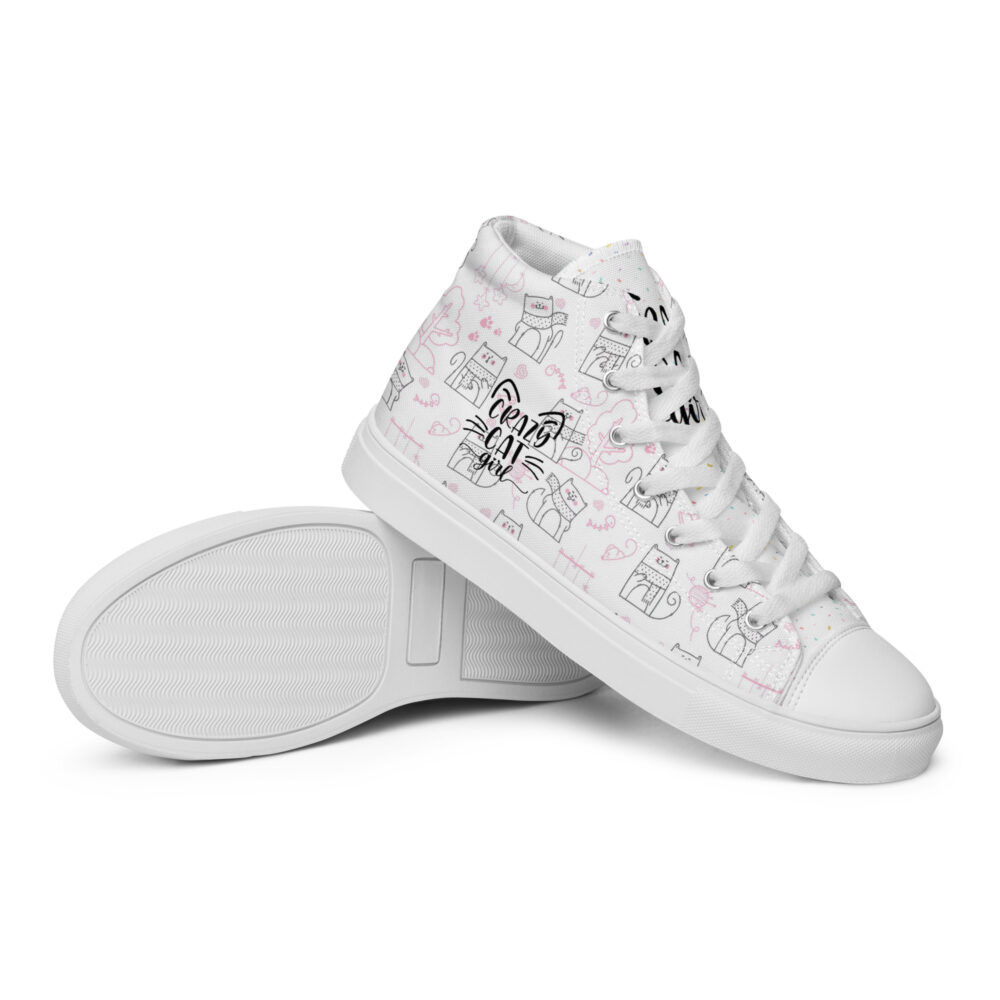 Winters Cozy Cats - Sneakers alte in tela da donna - immagine 20
