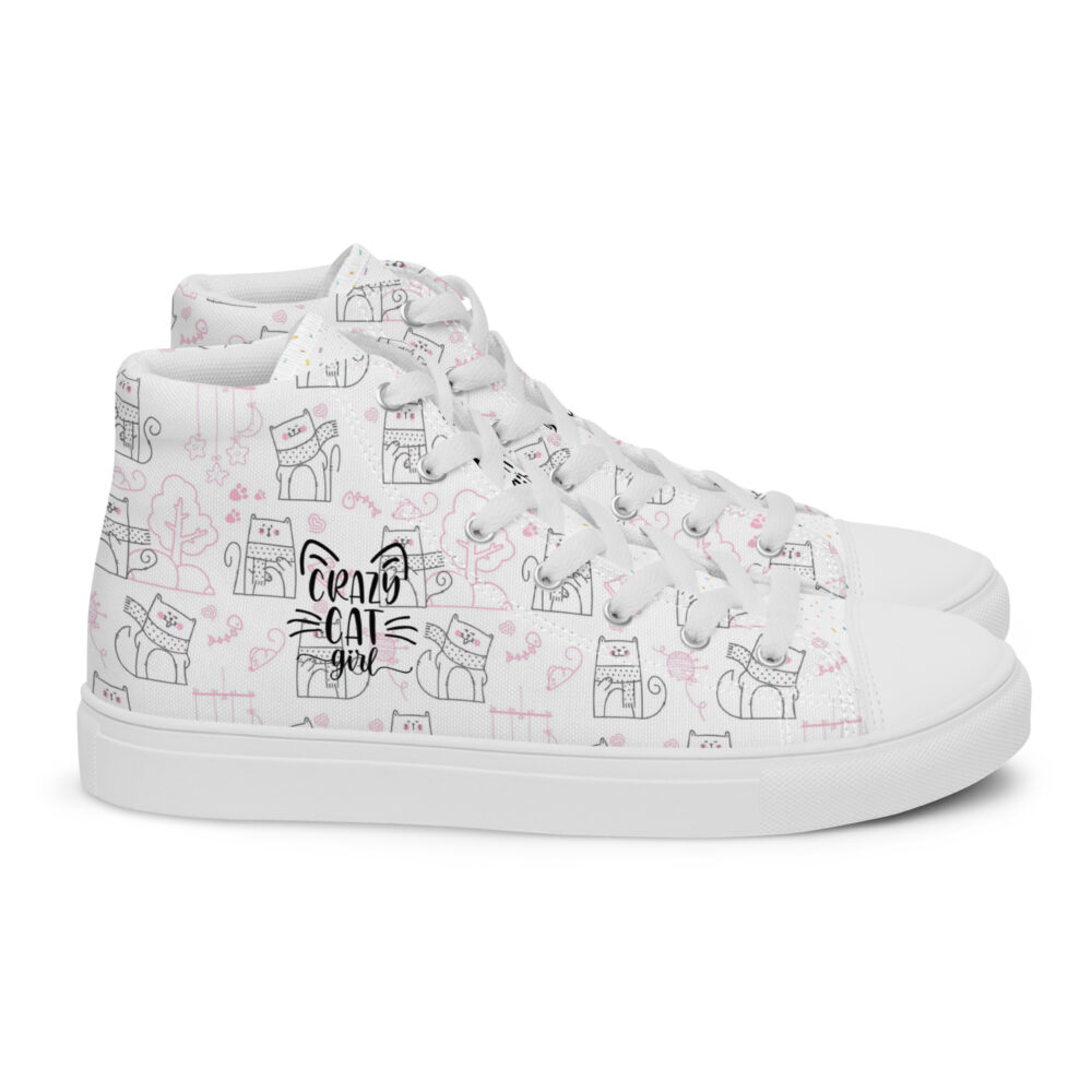 Winters Cozy Cats - Sneakers alte in tela da donna - immagine 44
