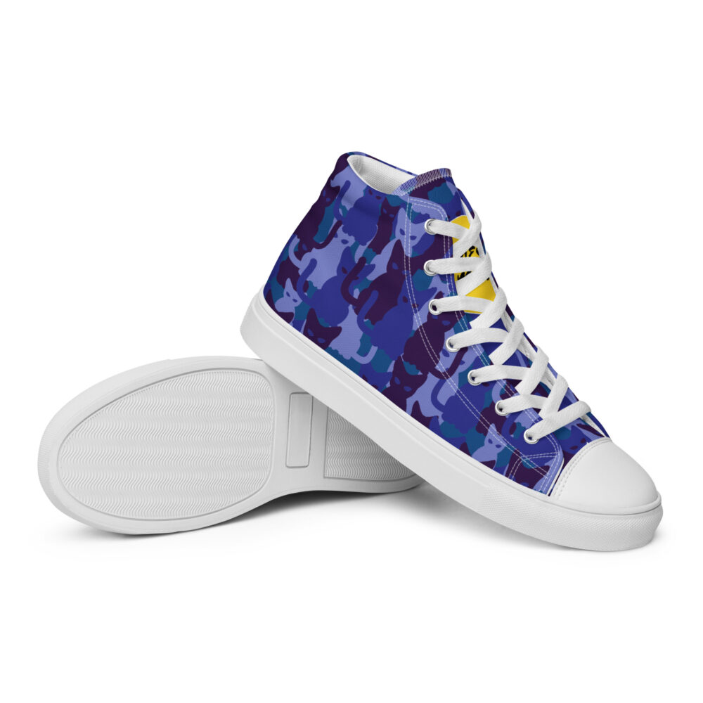 Night Sky Cats High - Sneakers alte in tela da donna - immagine 18