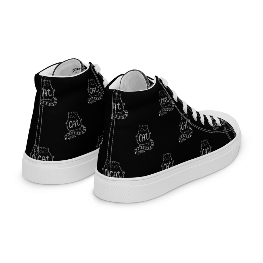 Meow Cat - Sneakers alte in tela da donna - immagine 45