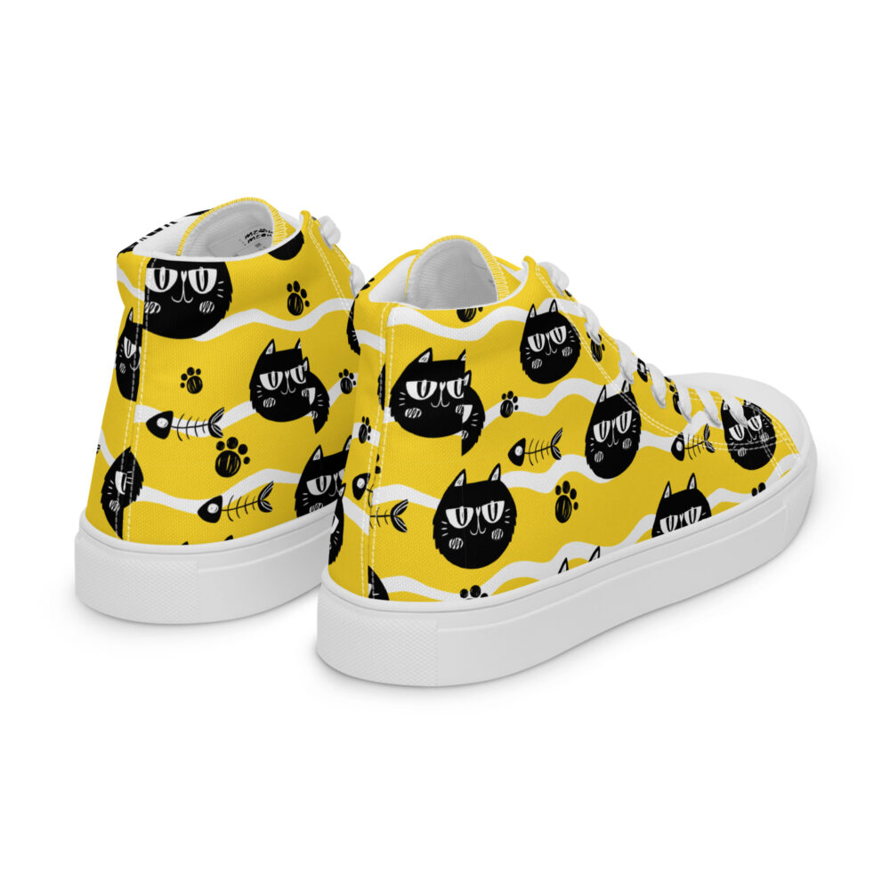 Cool Black Cats - Sneakers alte in tela da donna - immagine 45
