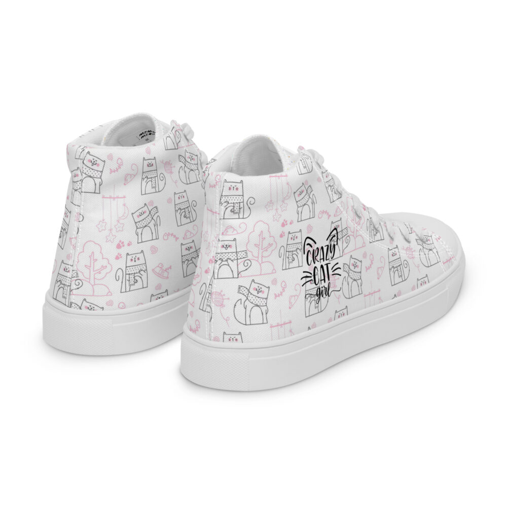 Winters Cozy Cats - Sneakers alte in tela da donna - immagine 45