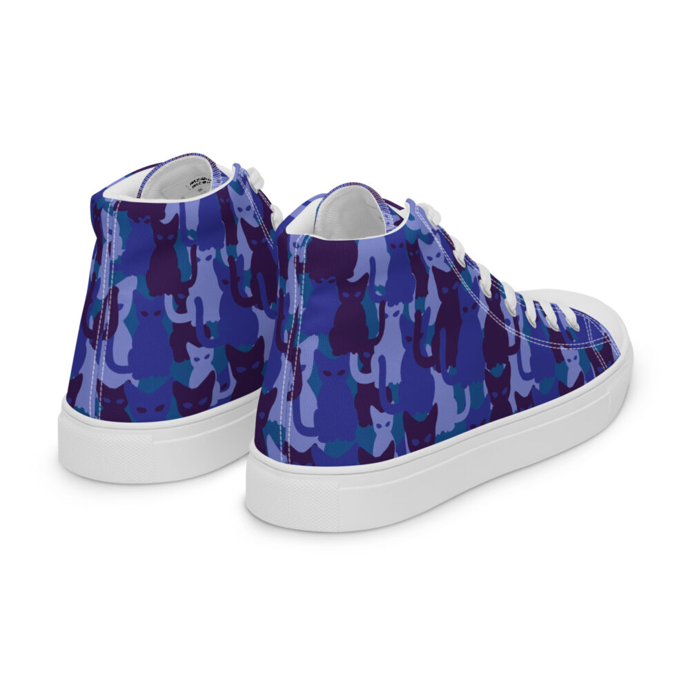 Night Sky Cats High - Sneakers alte in tela da donna - immagine 41