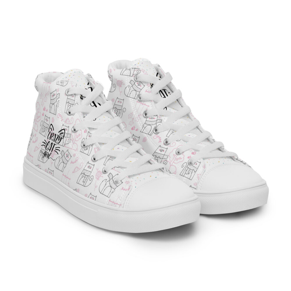 Winters Cozy Cats - Sneakers alte in tela da donna - immagine 46