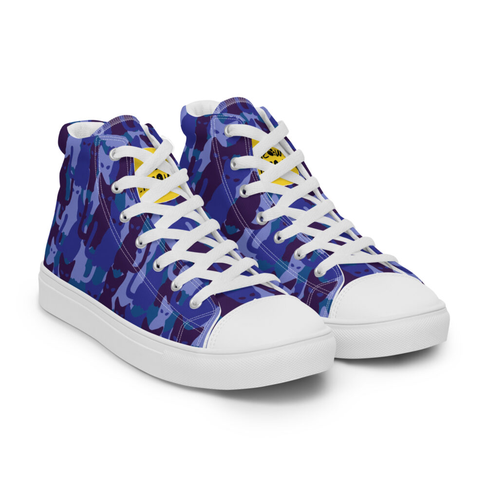 Night Sky Cats High - Sneakers alte in tela da donna - immagine 42
