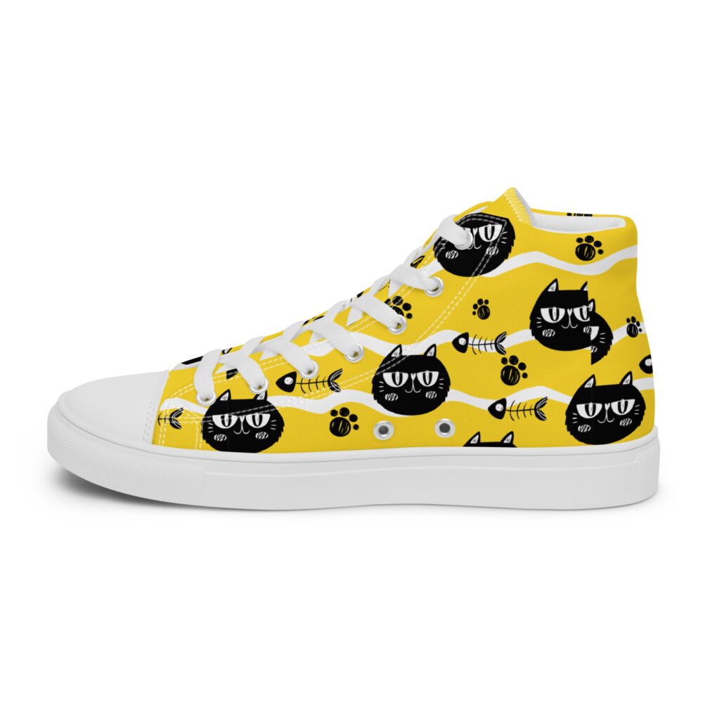 Cool Black Cats - Sneakers alte in tela da donna - immagine 29