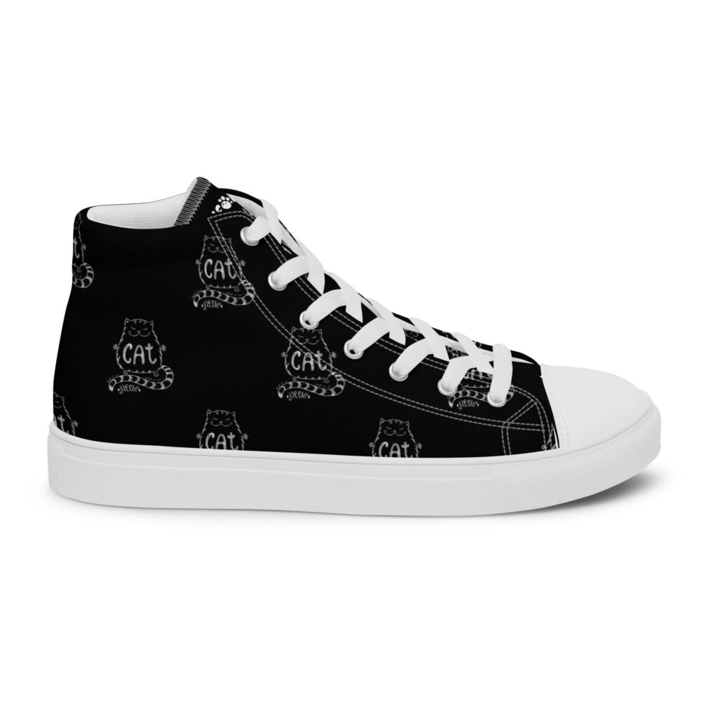 Meow Cat - Sneakers alte in tela da donna - immagine 28