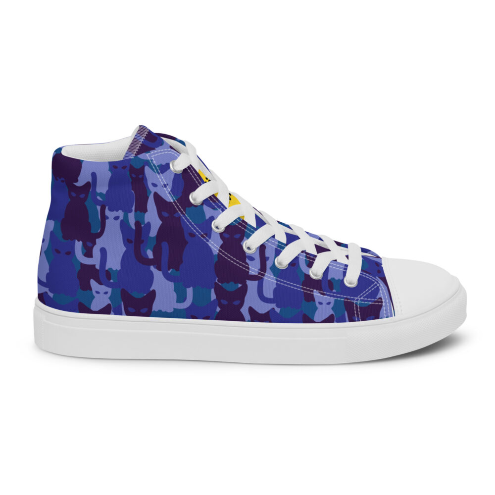 Night Sky Cats High - Sneakers alte in tela da donna - immagine 24