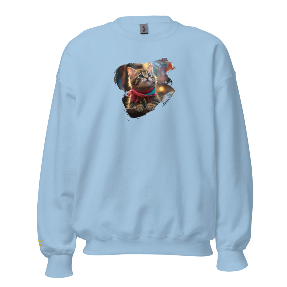Winter Kitten Scarf Crewneck - immagine 24