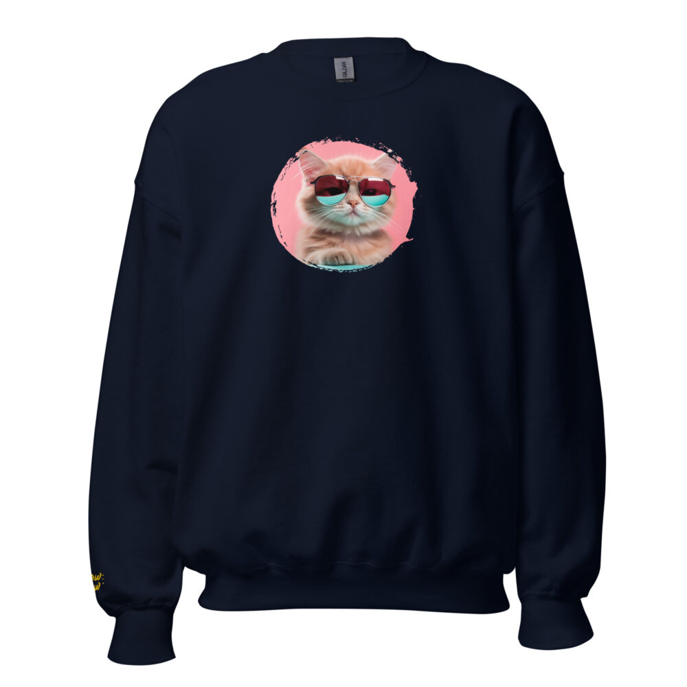 Pink Horizon Cool Cat Crewneck - immagine 53