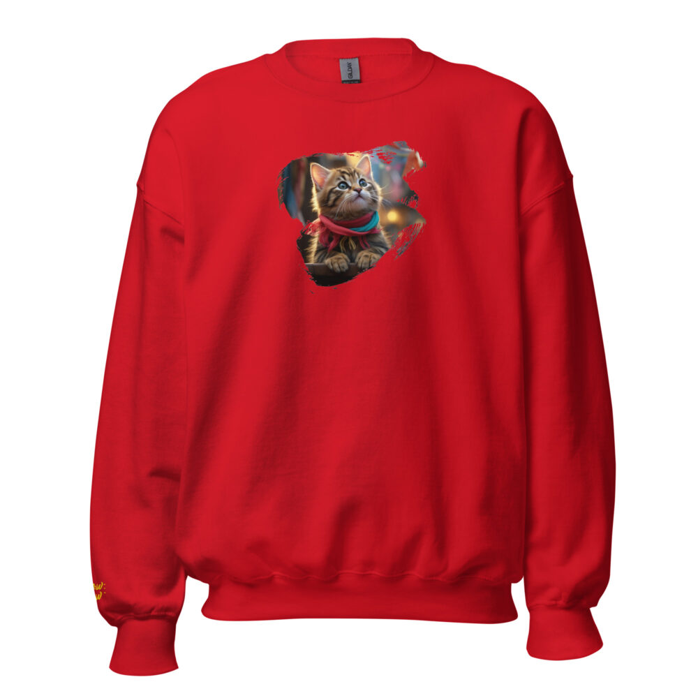 Winter Kitten Scarf Crewneck - immagine 20