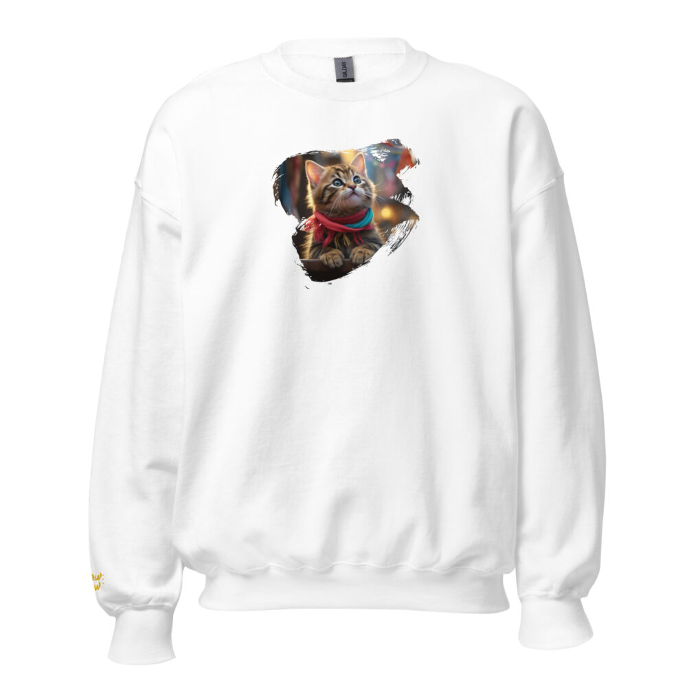 Winter Kitten Scarf Crewneck - immagine 32