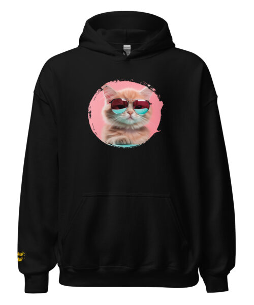 Pink Pop Cool Cat Hoodie