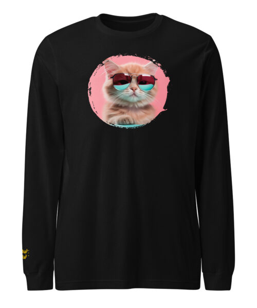 Pink Horizon Cat Attitude Long Sleeve